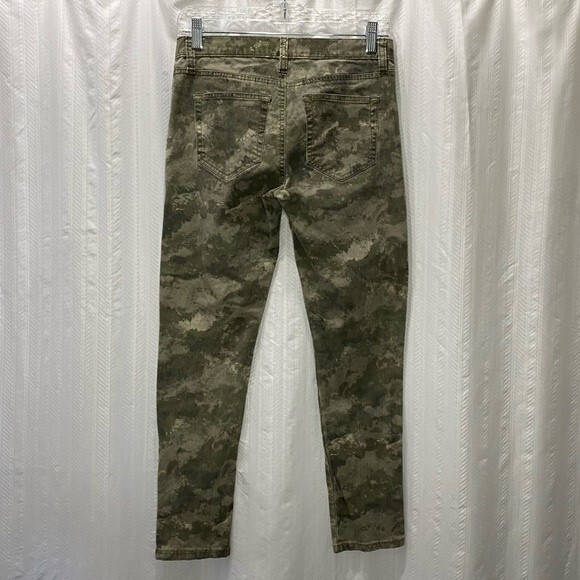 Urban Outfitters BDG Green Camo Moto Zipper Ankle Pants Size 28 - Picture 4 of 9